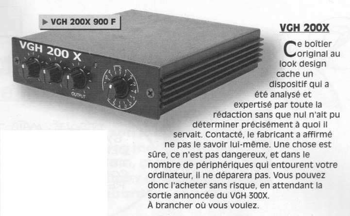 Nouveauté informatique : VGH200X